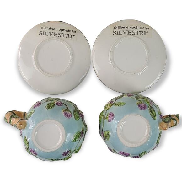 Silvestri Bunny in the garden tea set for two Elaine Voghelle in box - Picture 4 of 10